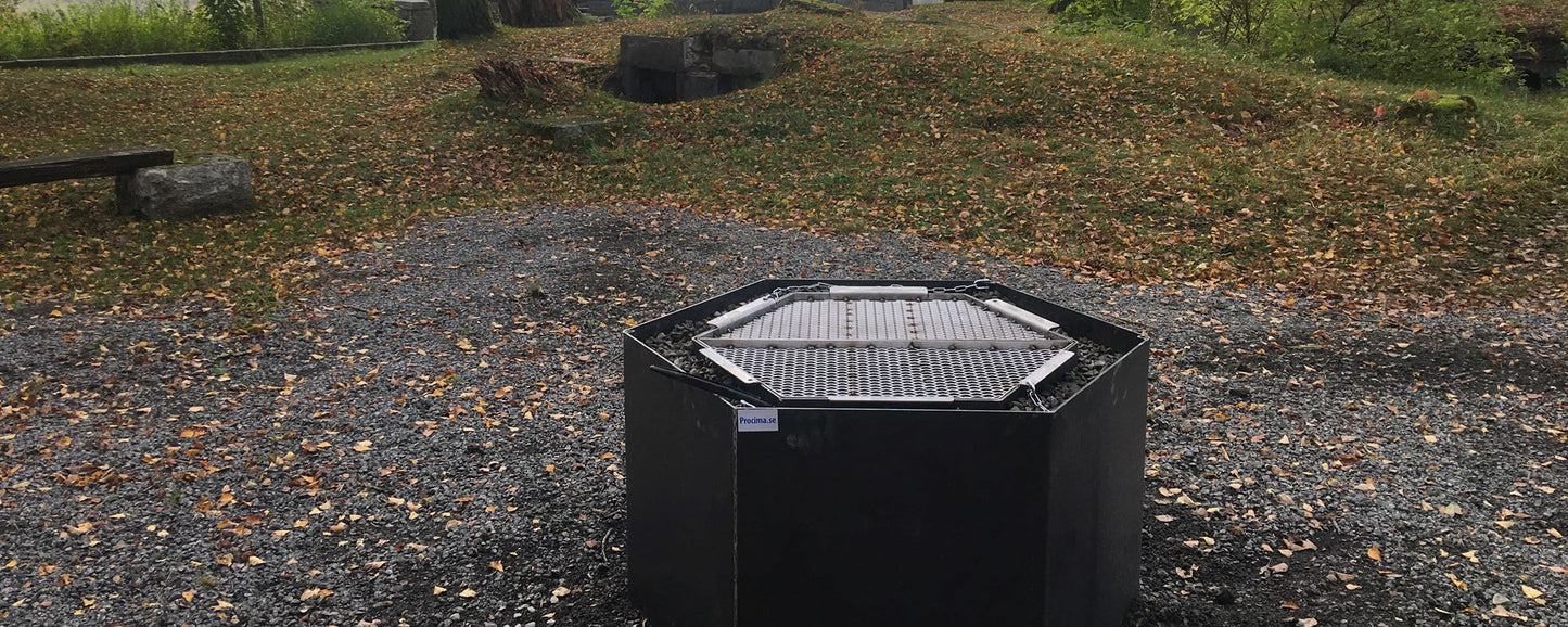 Grill sexkantig