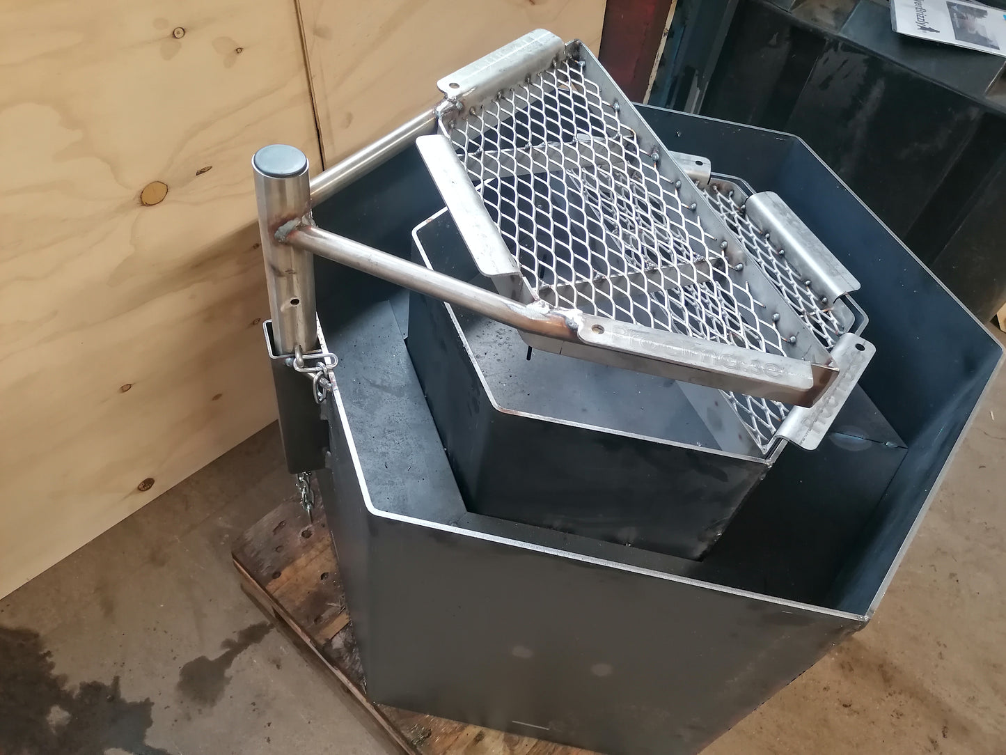 Grill sexkantig